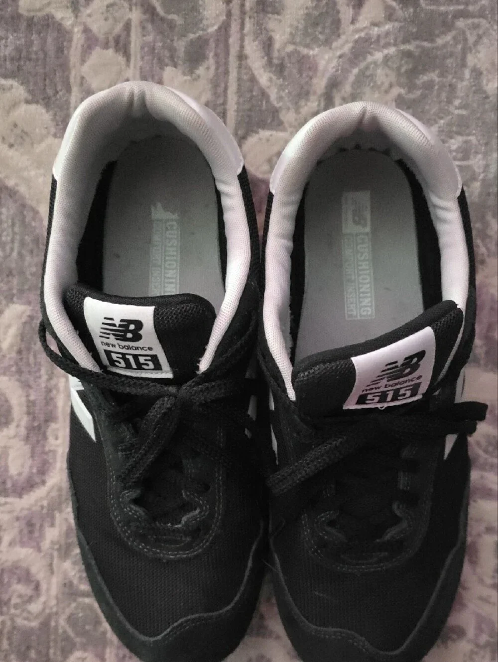 New Balance 515 Men's Athletic Shoes - Black/White
